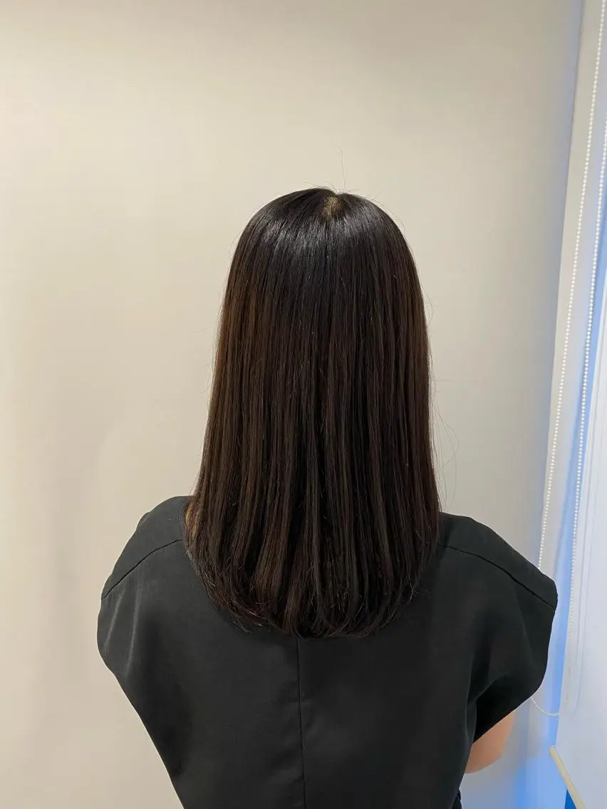 セミロング カラー アイブロウ カットモデル 🦋熊田 史織のヘアスタイル