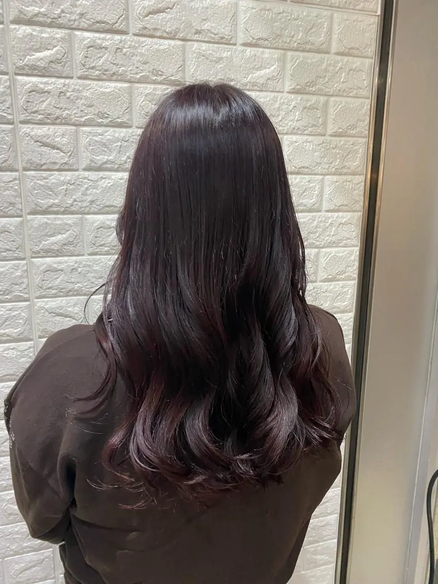 カラー ピンクカラー 石野 友唯のヘアスタイル