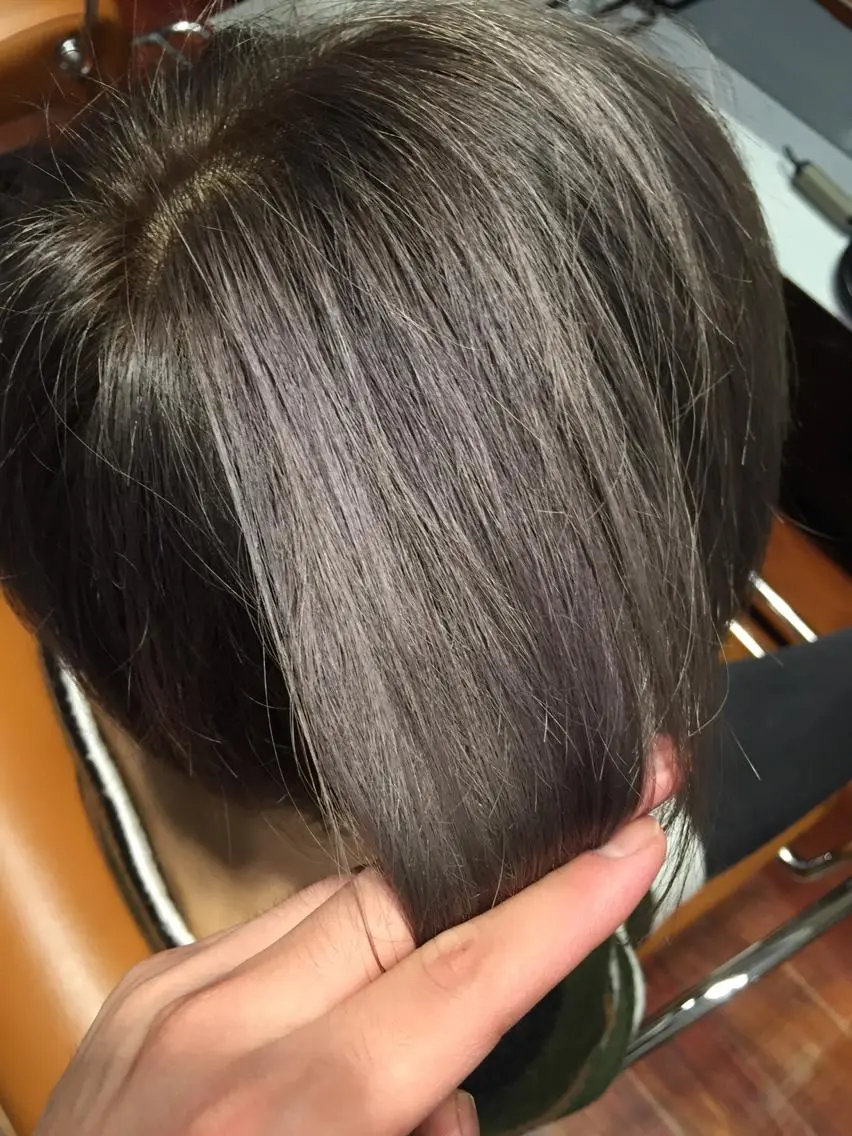 ショート ミディアム セミロング ロング カラー ブリーチ シルバー 撮影モデルさん募集 渡邊直幸のヘアスタイル
