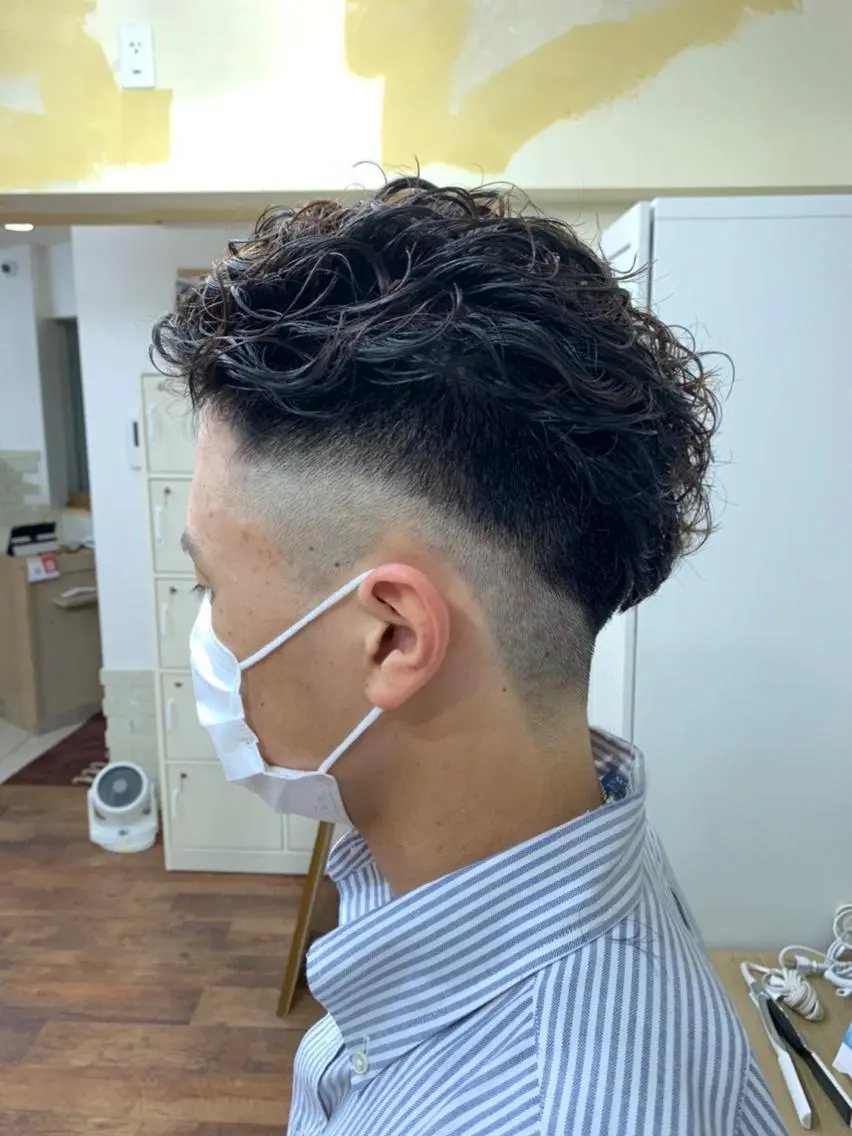 ショート パーマ メンズ カット パーマ クセを最大限に活かす メンズパーマ奈良大祐のヘアスタイル
