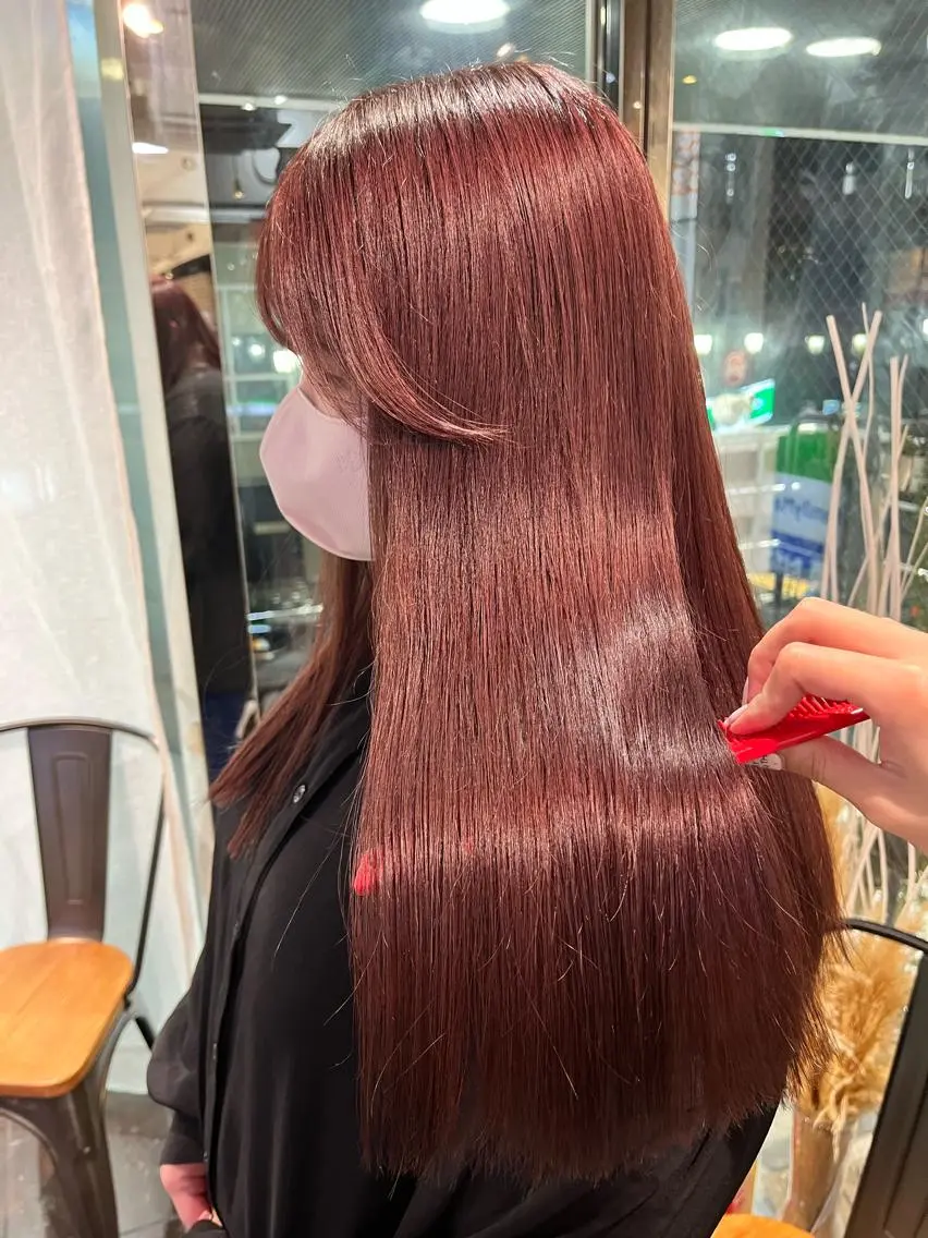 ロング カラー 髪質改善 トリートメント ∴Sanae. ∴ トータルビューティーのマツエク・マツパデザイン