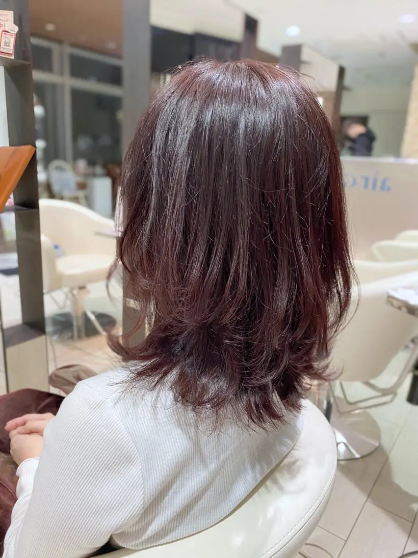 ミディアム レイヤーカット 外ハネヘア 六丁の目/伊藤 /大人可愛いショートのヘアスタイル