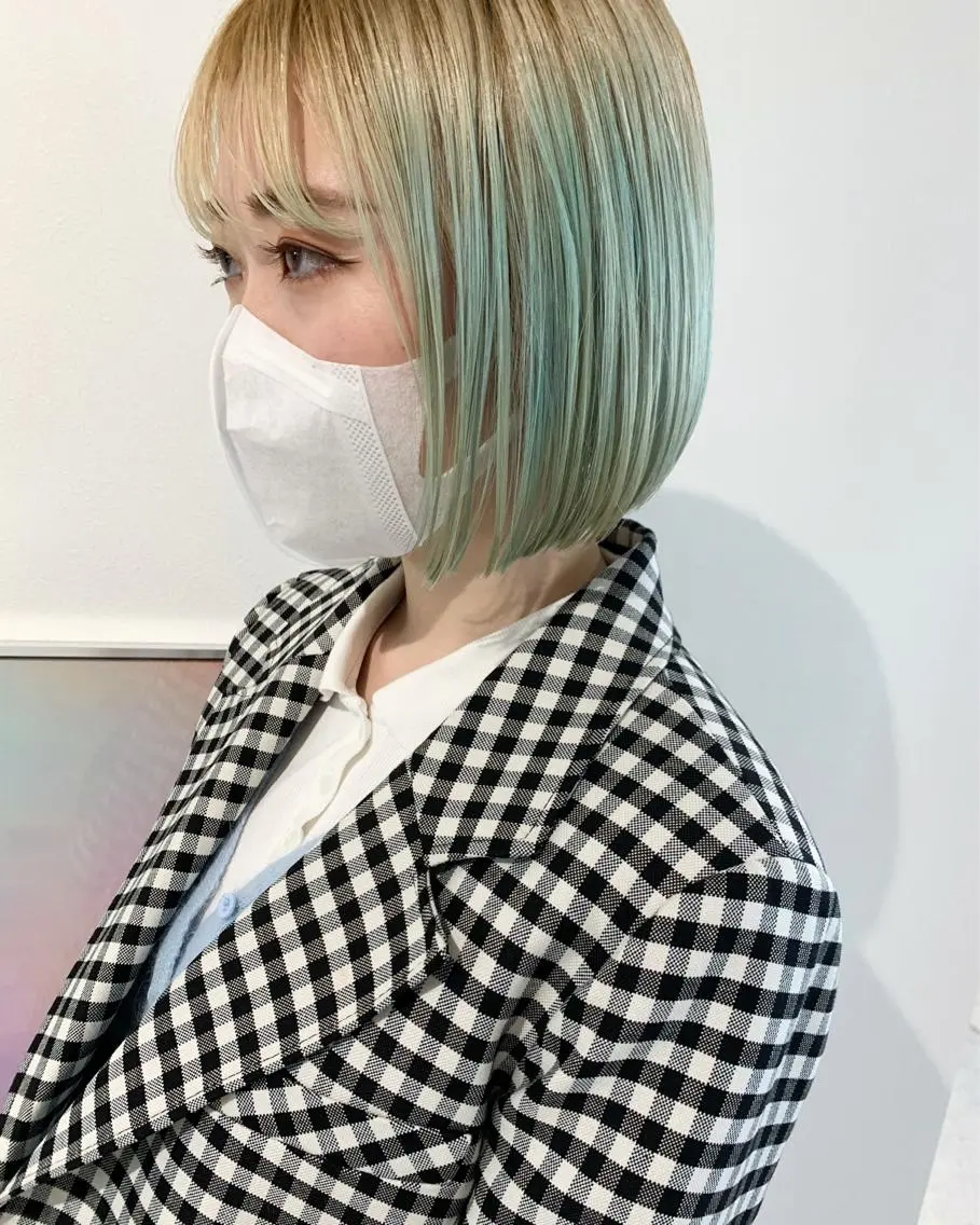 ミディアム カラー ANY／SUE 千葉パーマのヘアスタイル