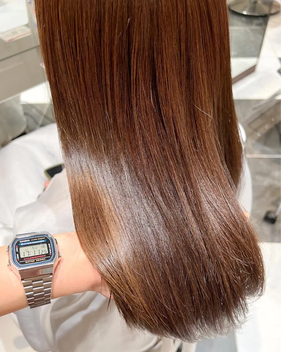セミロング カラー 髪質改善 ♡ KANON ♡のヘアスタイル