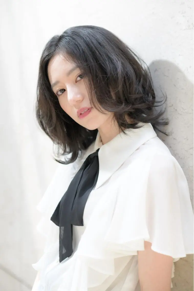 ミディアム パーマ ヘアアレンジ 6/29まで 💐🤍理保のヘアスタイル