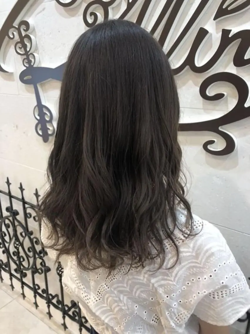 セミロング カラー カット ヘアカラー トリートメント 💘カラー人気Ｎｏ. １💘SAYAのヘアスタイル