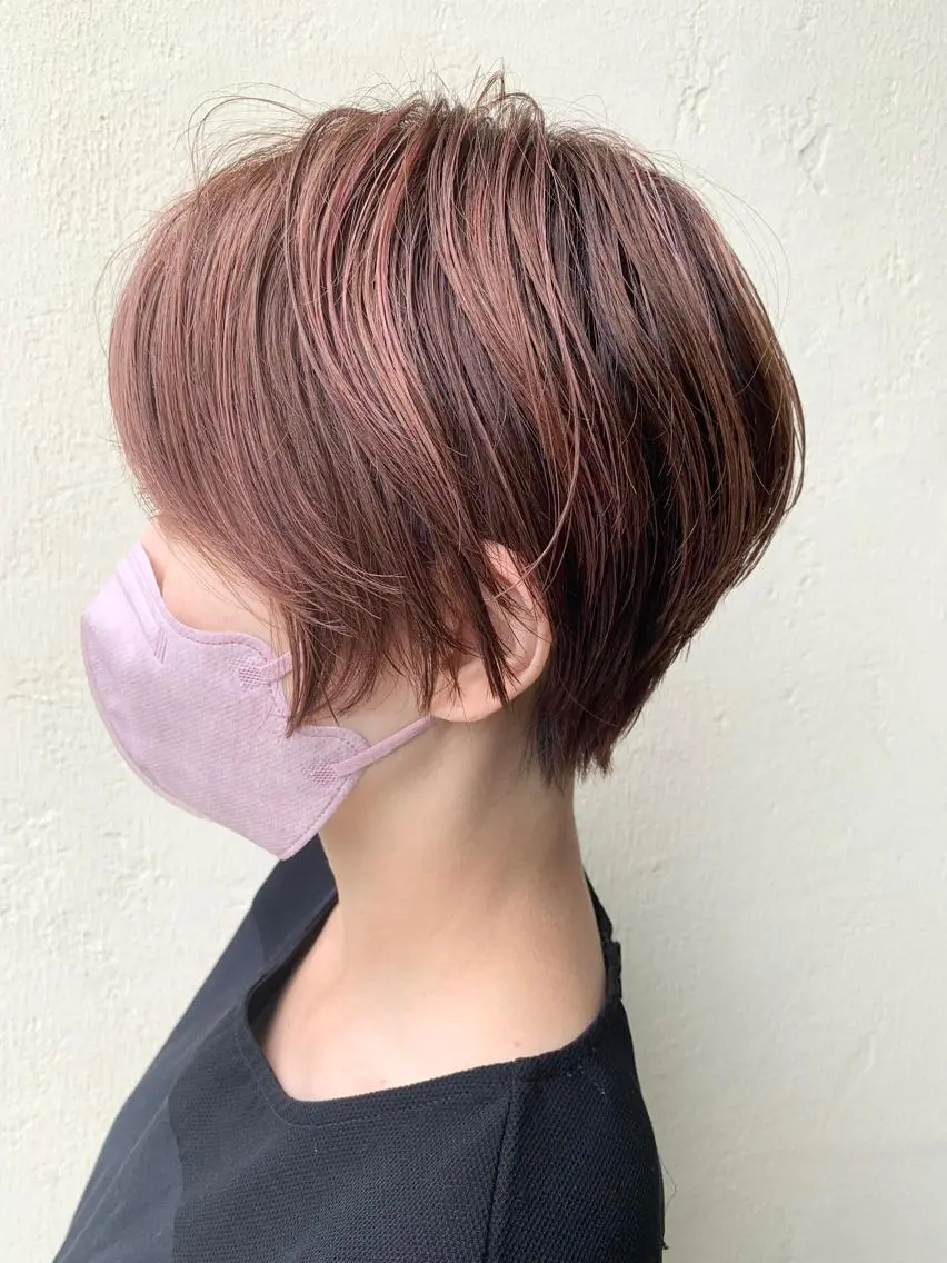 ショート カラー カット 縮毛矯正 清光 泰之のヘアスタイル