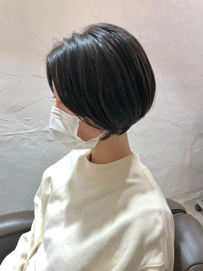 ショート ボブ ウルフカット 髪質改善 縮毛矯正/ レイヤー/銀座/本木のヘアスタイル