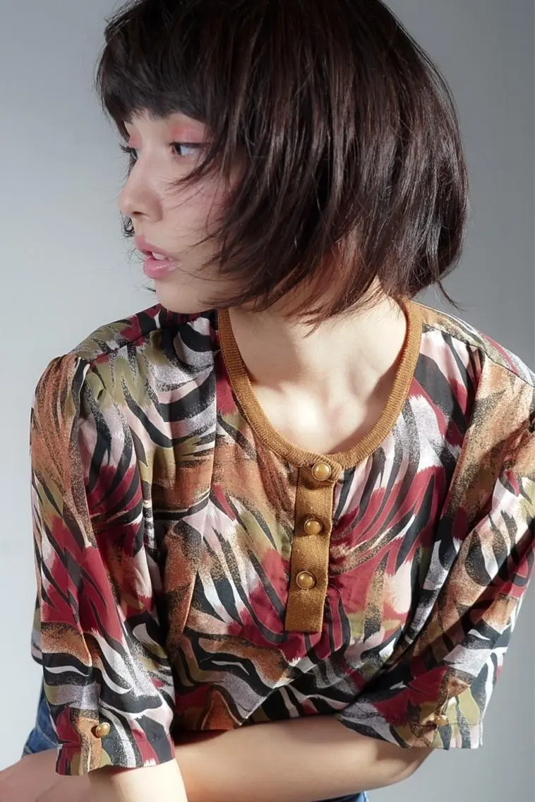 ショート ウルフカット カット ウルフカット レイヤーカット上柿のヘアスタイル