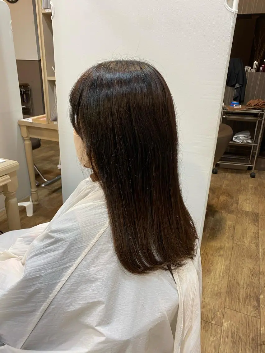 ロング ロング 長嶋 花梨のヘアスタイル