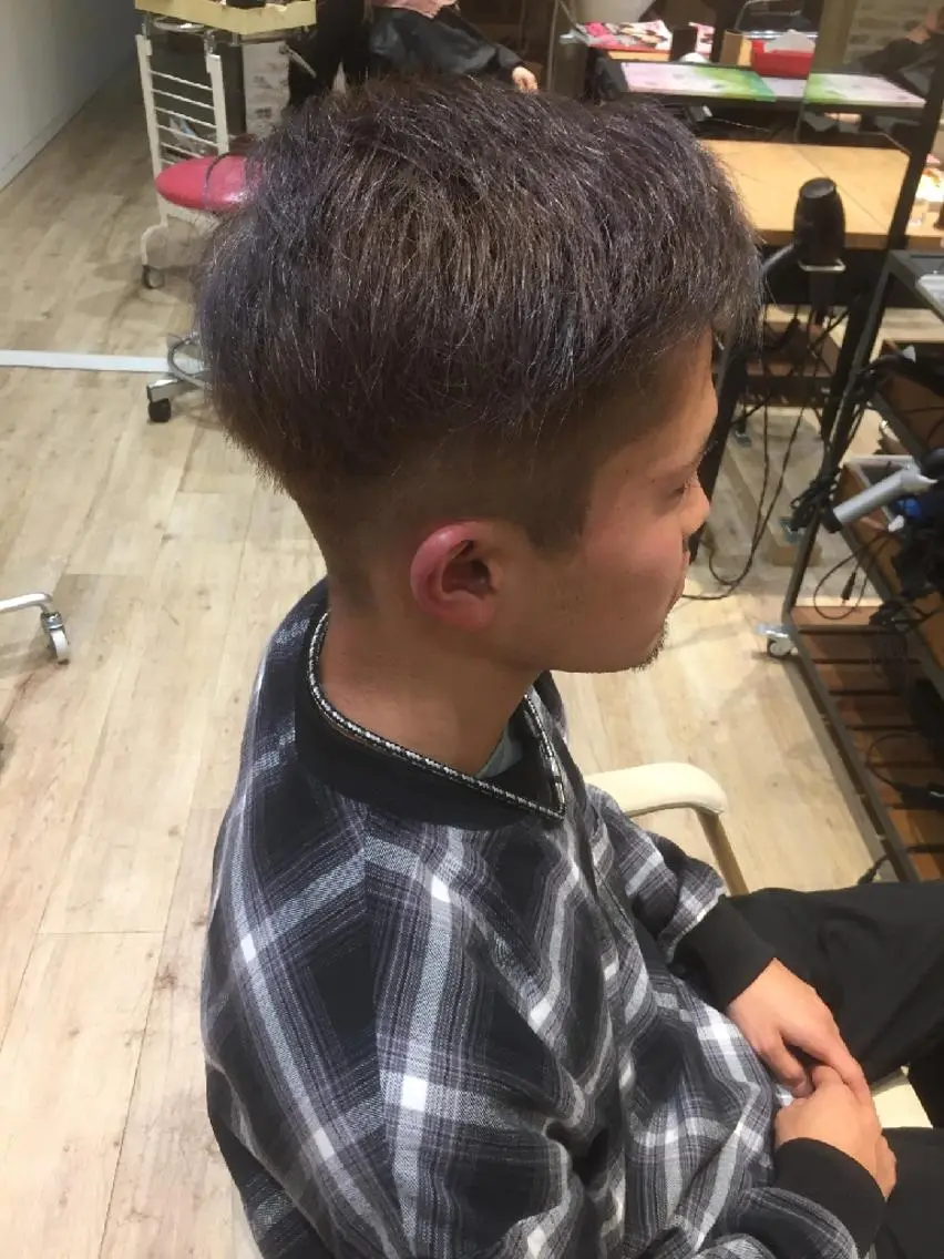 ショート メンズ キッズ カット ヘアカラー トリートメント 🌈カラー33∞円 🌈北綾瀬 谷中店のヘアスタイル