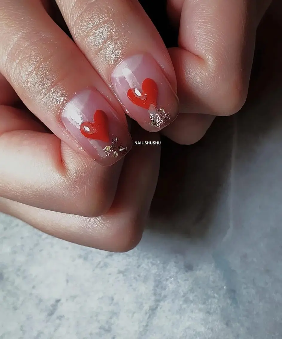ネイル 持ち込み ニュアンスネイル シンプルネイル 冬ネイル 3dパーツ/流行り 👧shushu❤️のネイルデザイン