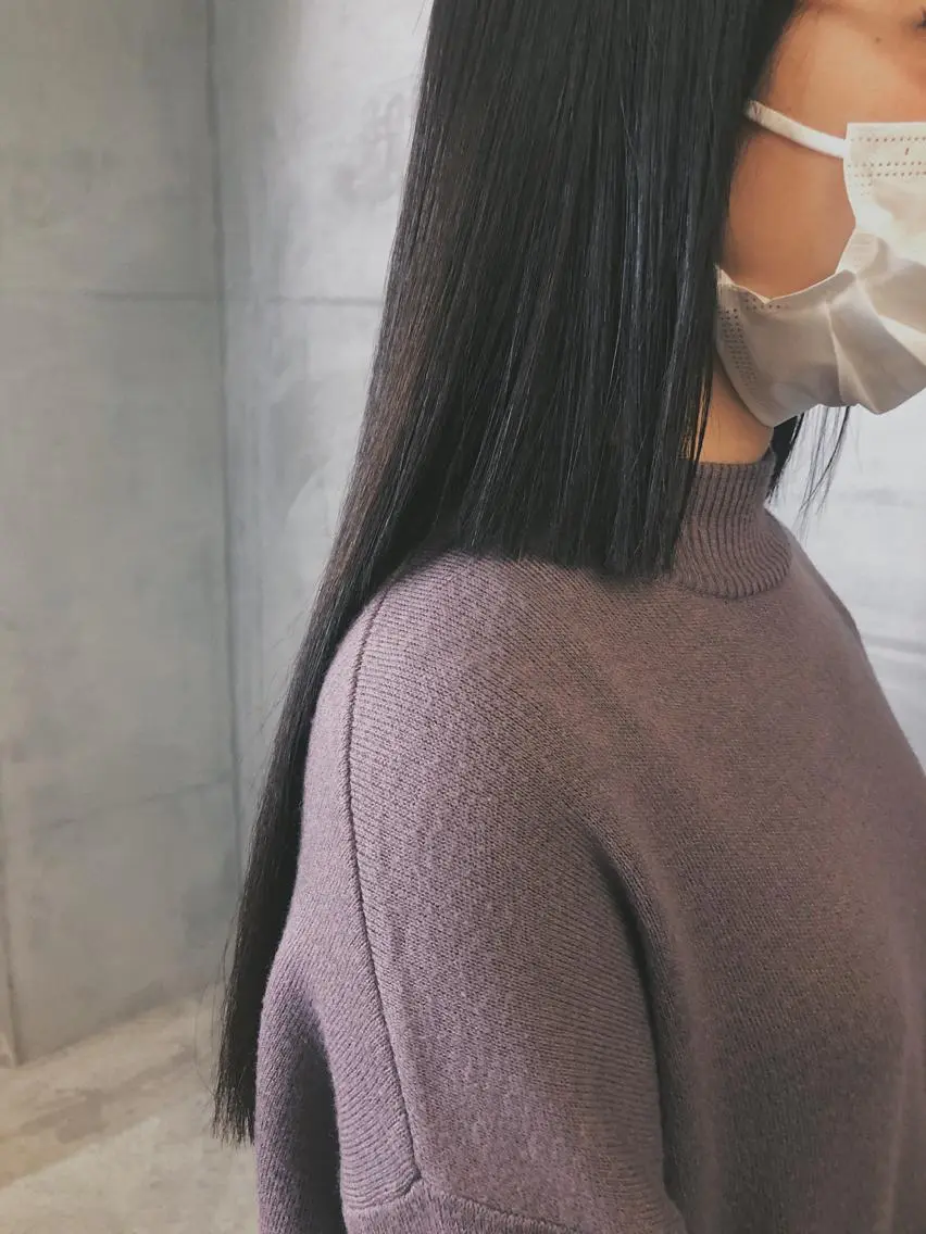 ロング カラー トリートメント マンツーマン／韓国 ヘア‎Amiのヘアスタイル