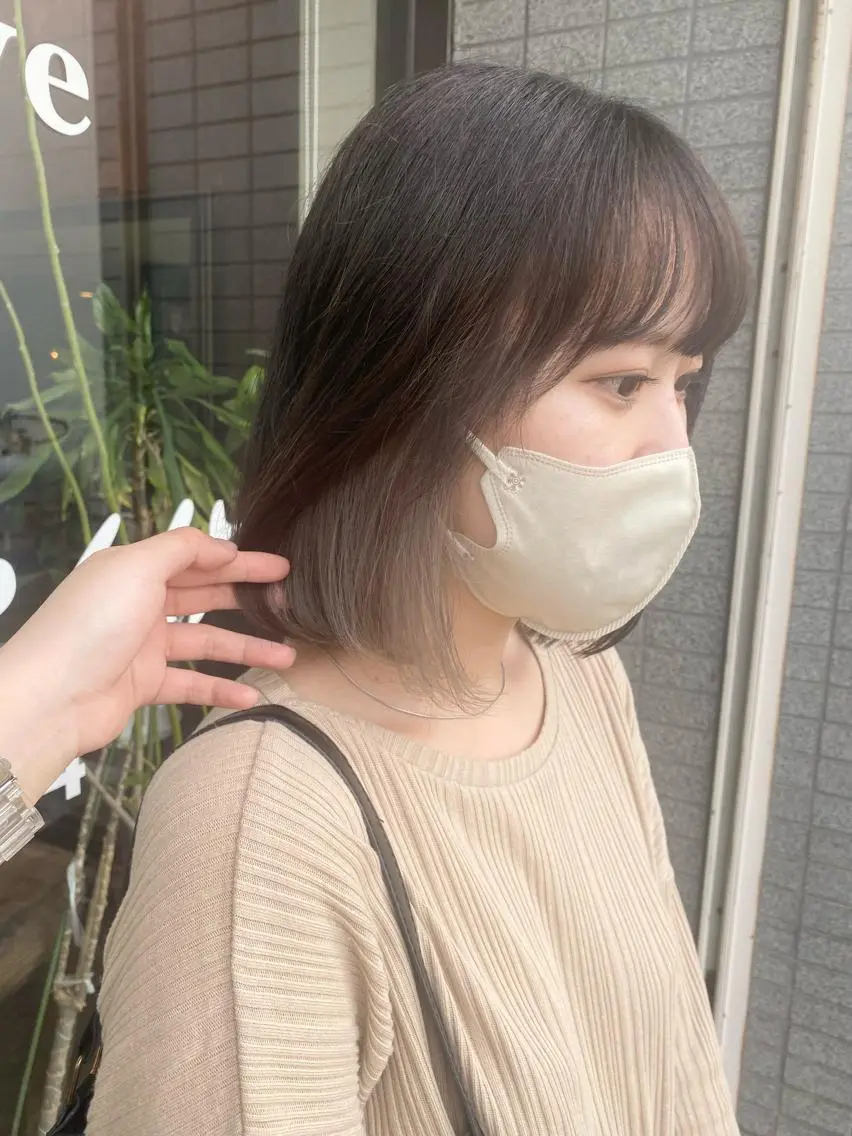 ミディアム 立野 希沙のヘアスタイル