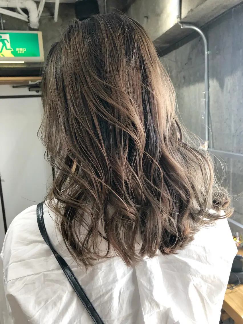 ミディアム カット ヘアカラー トリートメント ボブ/縮毛矯正 🌟梅田盛一🌟のヘアスタイル