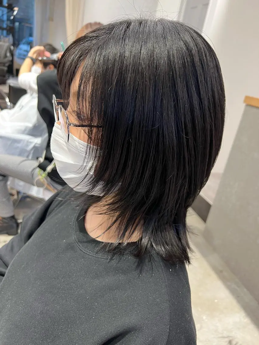 ミディアム ウルフカット オタク特化美容師💟 チバコナツのヘアスタイル
