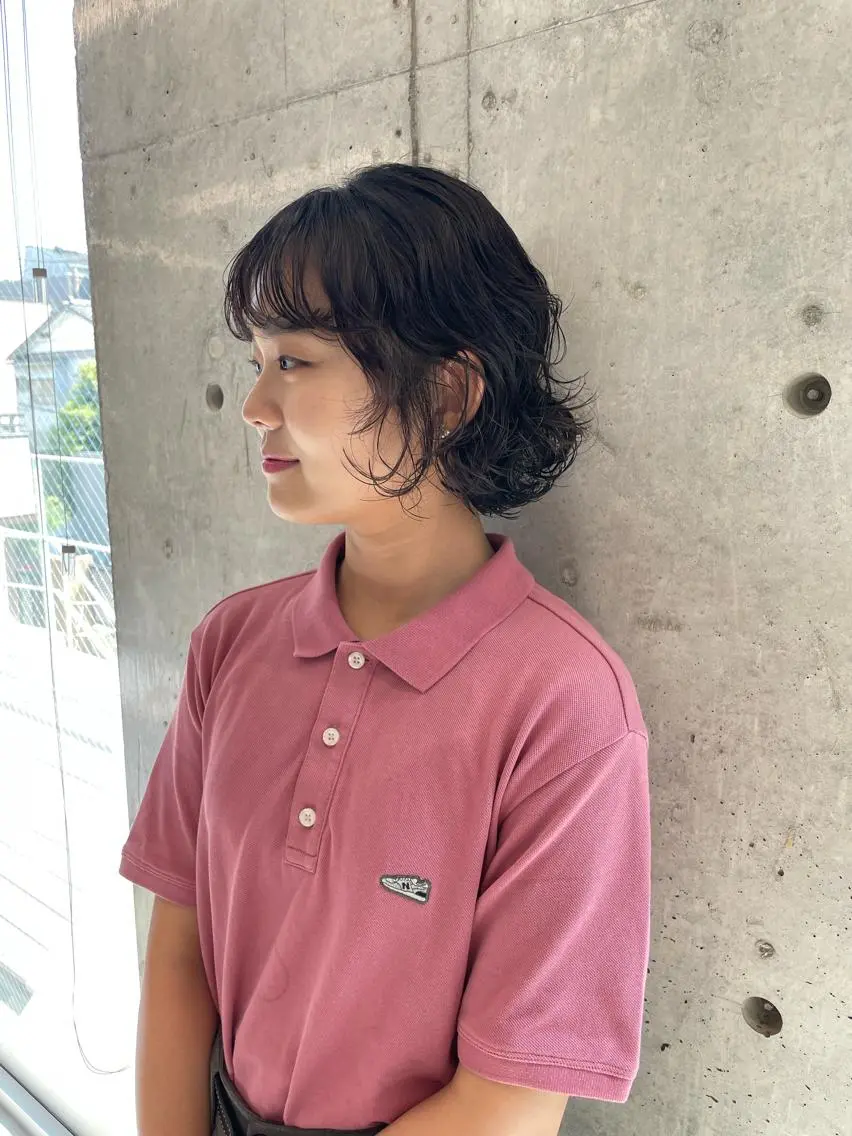 パーマ カット パーマ 佐伯 和佳のヘアスタイル