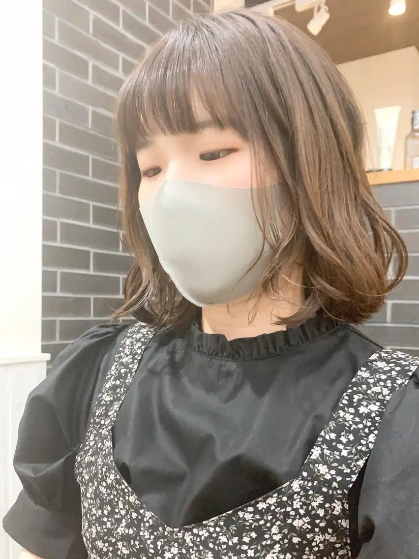 セミロング カラー パーマ ヘアアレンジ メンズ キッズ ネイル マツエク・マツパ レイヤーカット/ 巻ける縮毛矯正のヘアスタイル