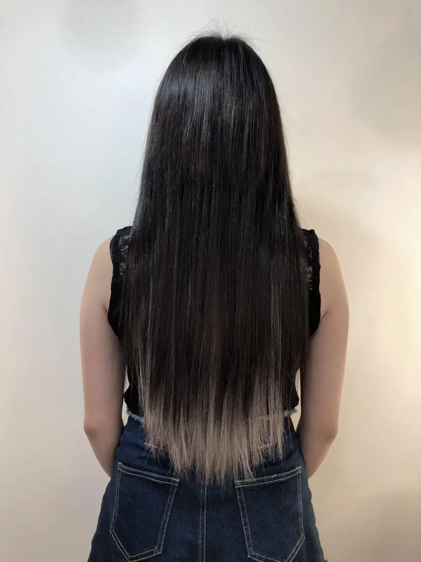 ロング カラー ヘアアレンジ グラデーションカラー ボブ エクステ エクステ Hair Make Salon ZEROのヘアスタイル