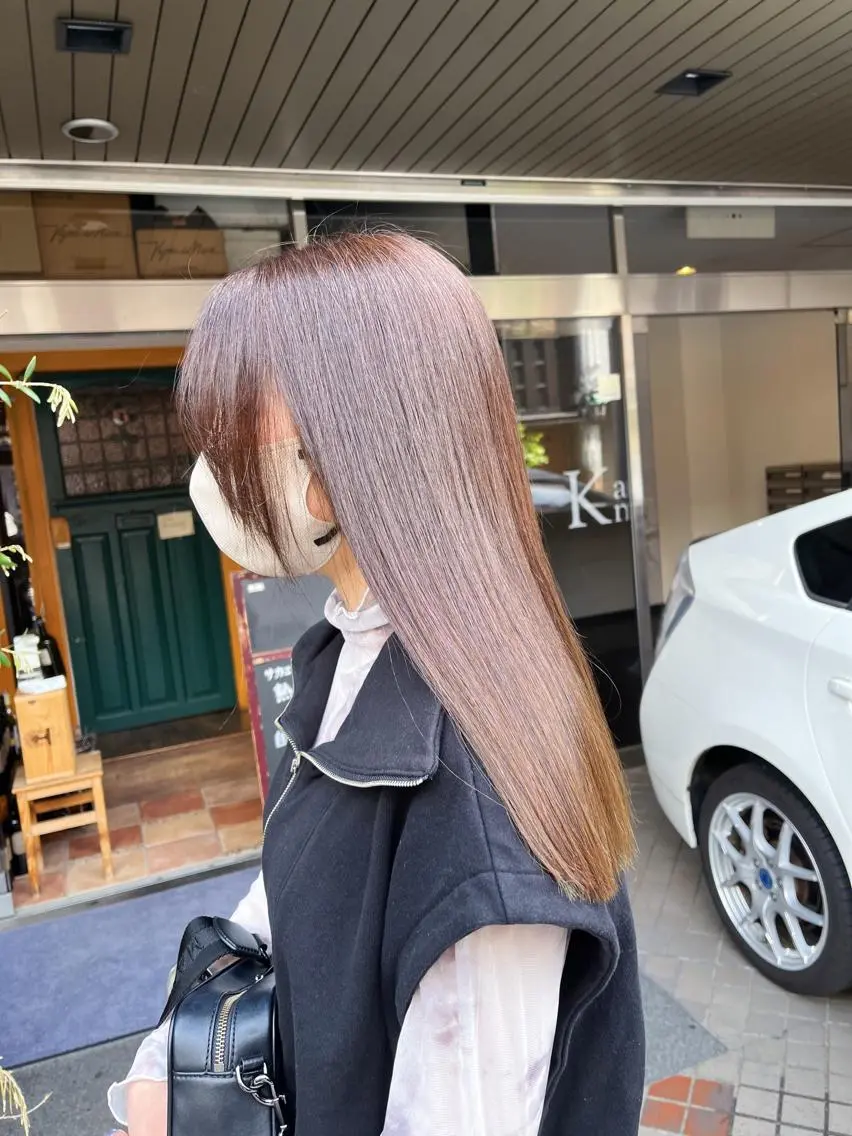 ロング カラー アッシュ アッシュブラウン ブラウンカラー 透明感カラー カット ヘアカラー トリートメント HIYOSHI　✂︎ 艶髪職人のヘアスタイル
