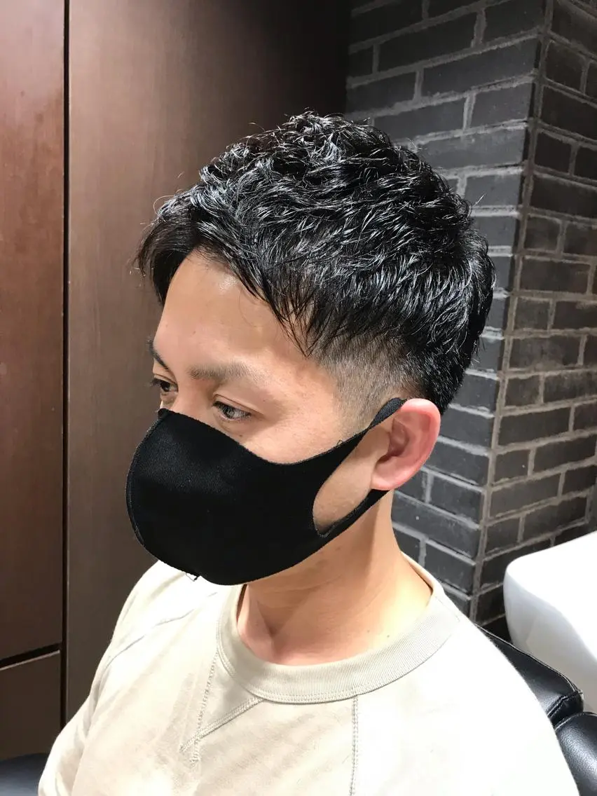 ショート プレミアムバーバー 表参道のヘアスタイル
