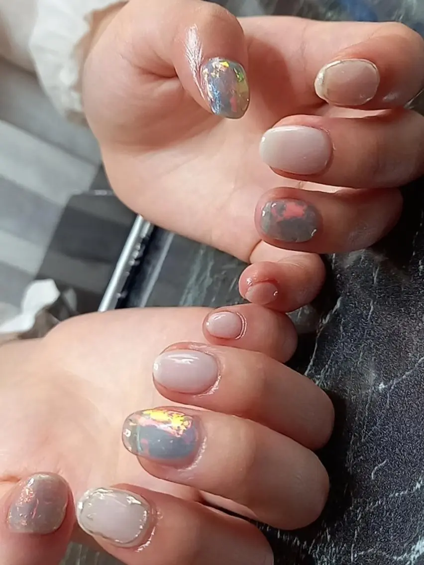 ネイル 氷ネイル・うるうるネイル salon de  Princessのネイルデザイン