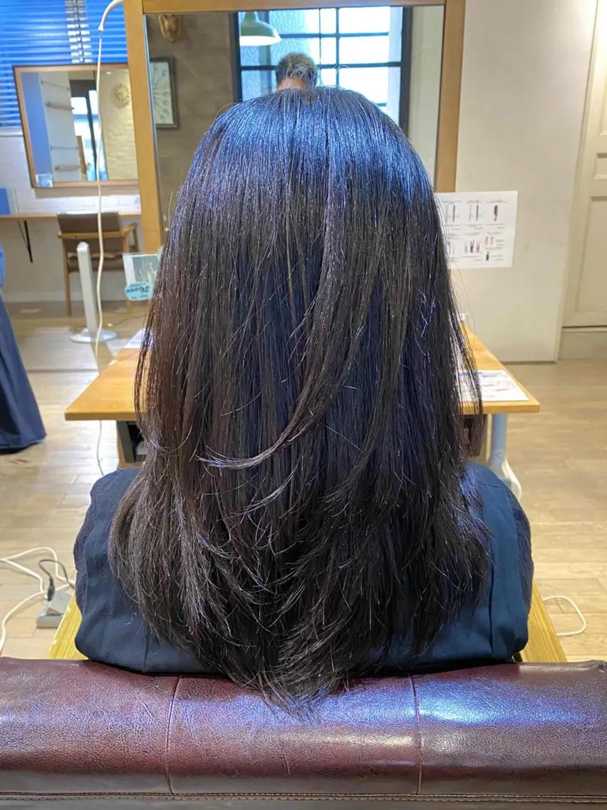 ミディアム カラー ショートボブ ミディアムレイヤー ハイライトカラー ボブ 顔まわりレイヤー 前田 裕介のヘアスタイル