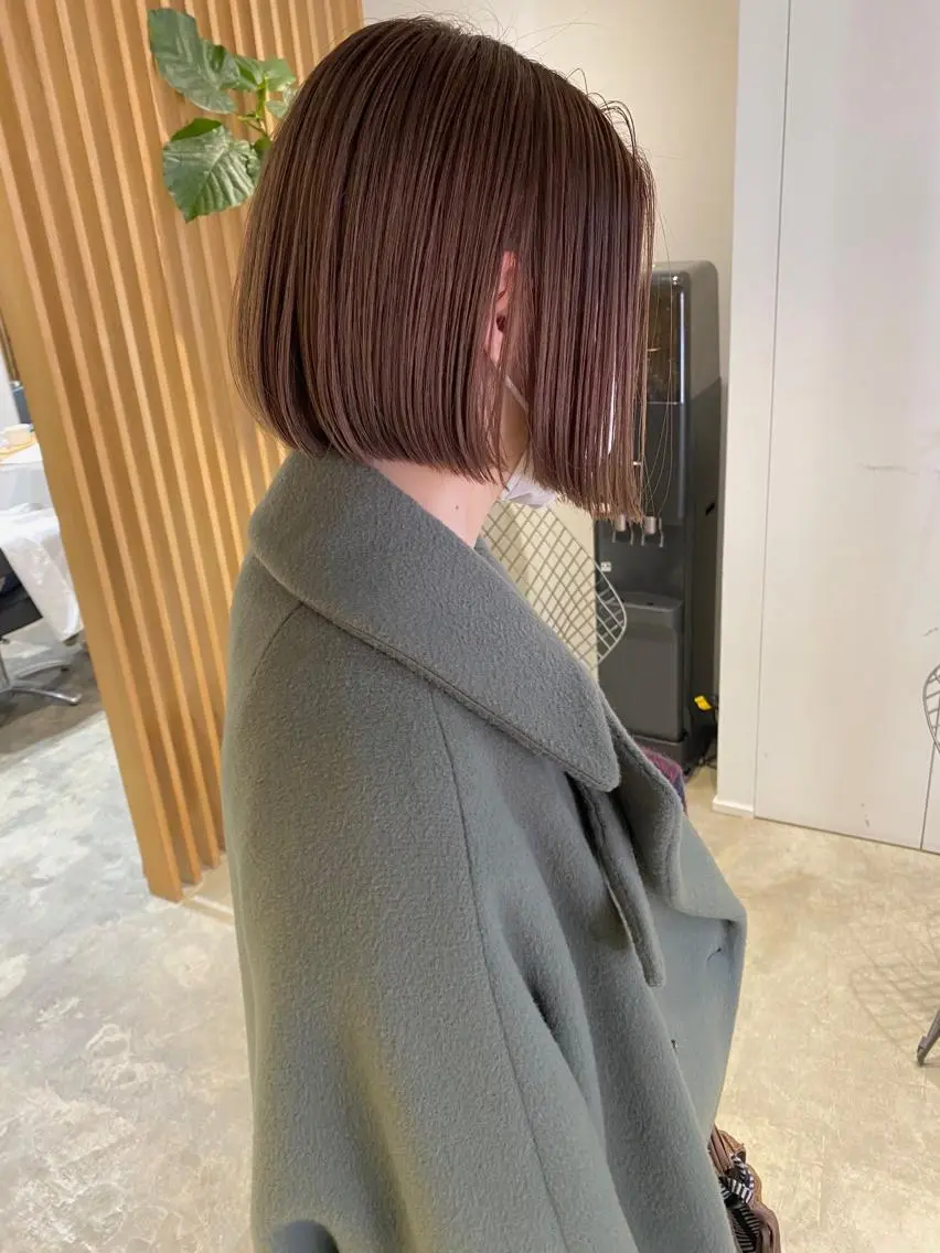 ショート カラー パーマ ヘアアレンジ ヘアカラー 縮毛矯正 トリートメント くびれレイヤー/艶 カラー　MADOKAのヘアスタイル