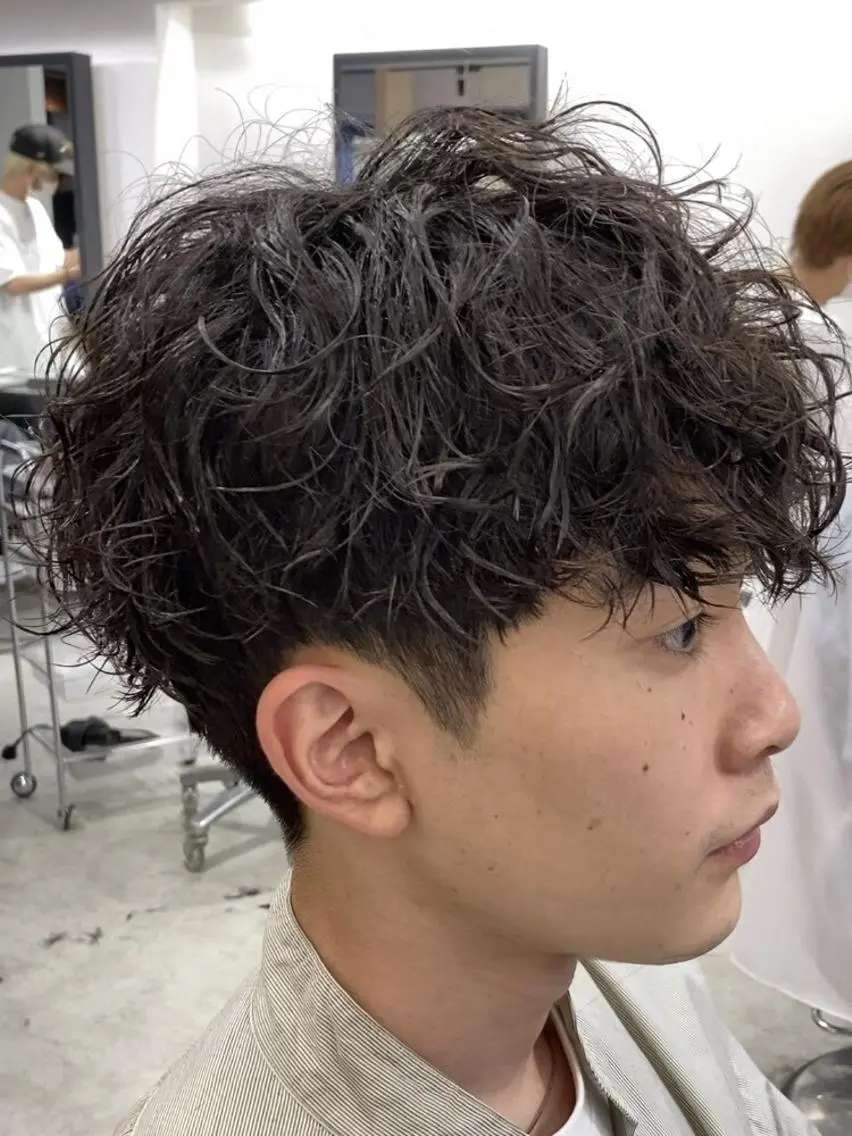ショート パーマ メンズ メンズパーマ ツイストスパイラルパーマ スパイラルパーマ SENTA✨メンズ パーマ✨fifth栄のヘアスタイル