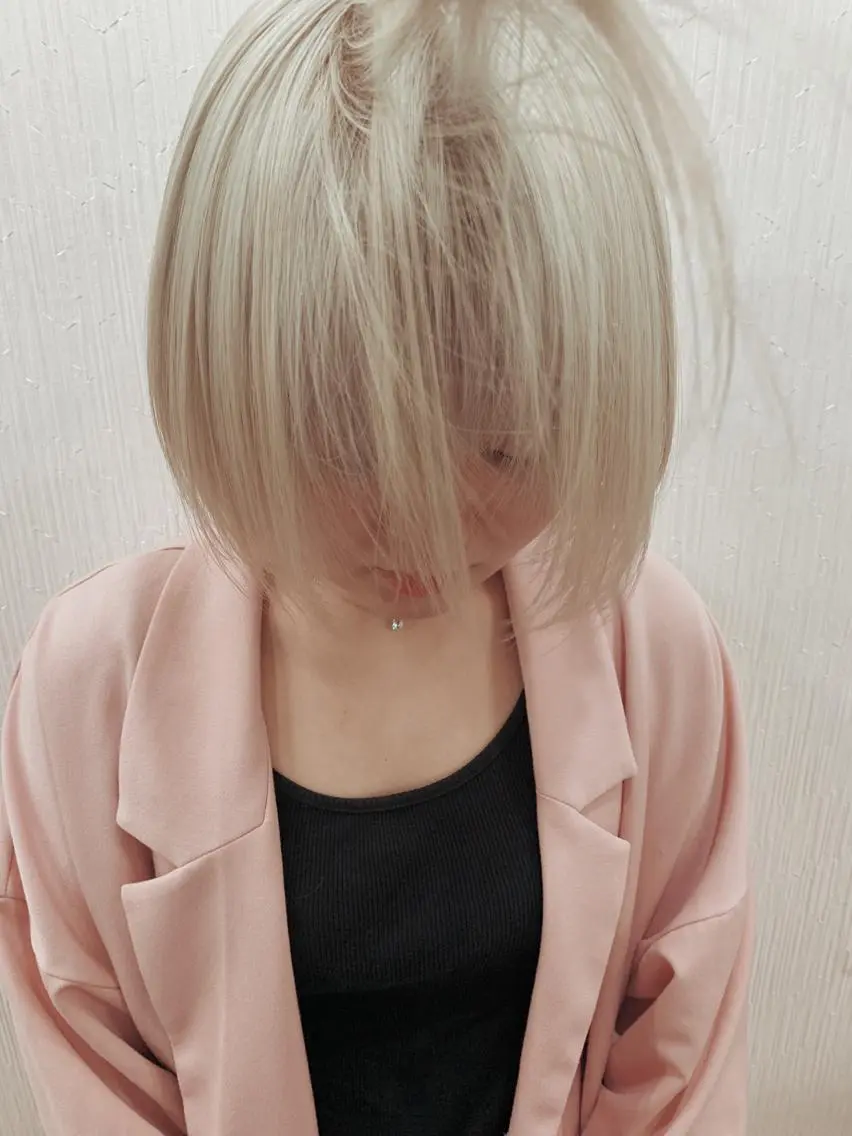 ショート カラー レイヤーカットモデル 募集/藤原一真のヘアスタイル