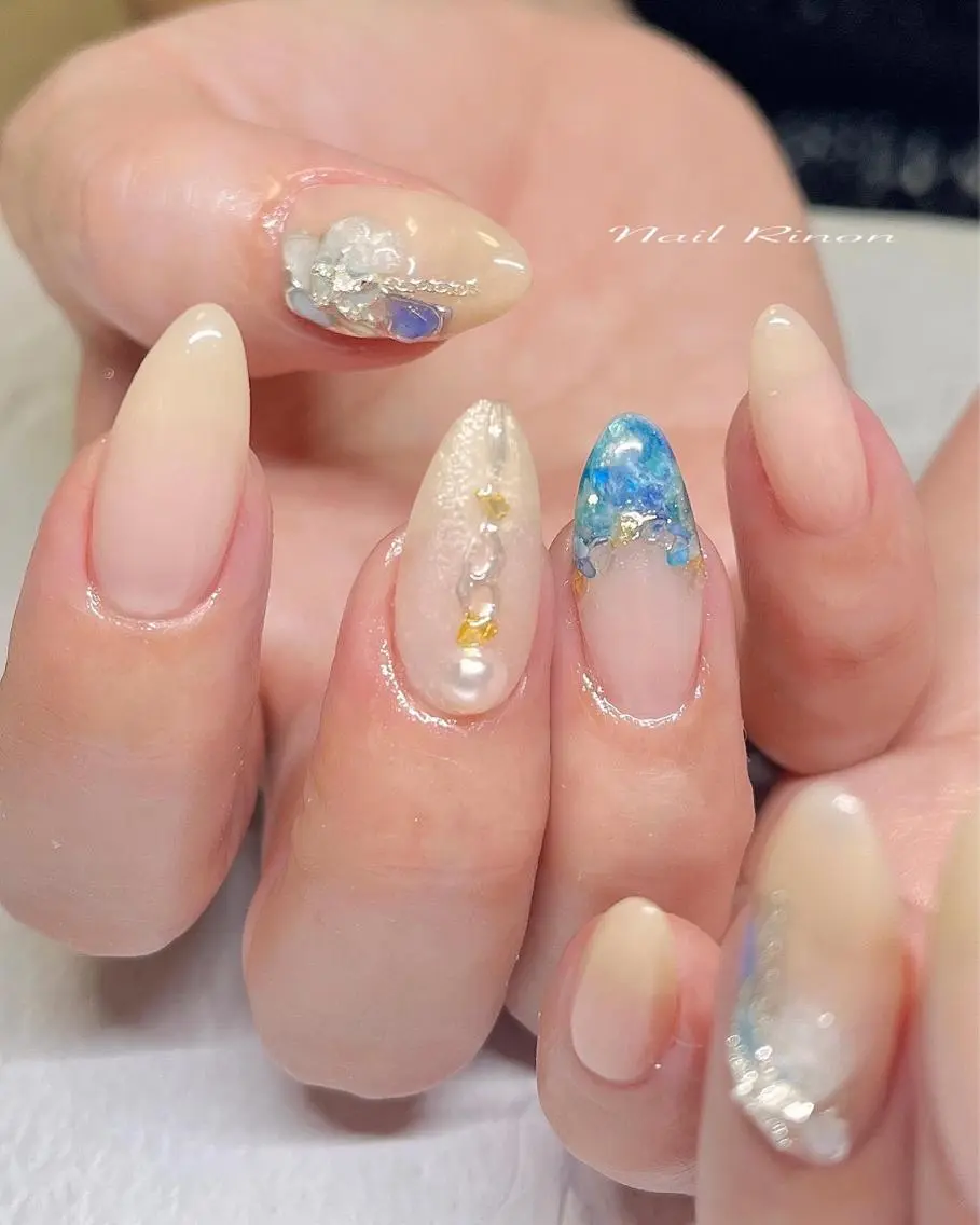 ネイル 夏ネイル ハンドネイル Nail Rinonのネイルデザイン