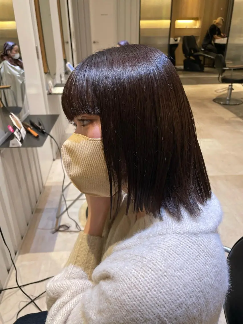 カラー カット ヘアカラー 💘韓国レイヤー上 品カラーruru💘のヘアスタイル