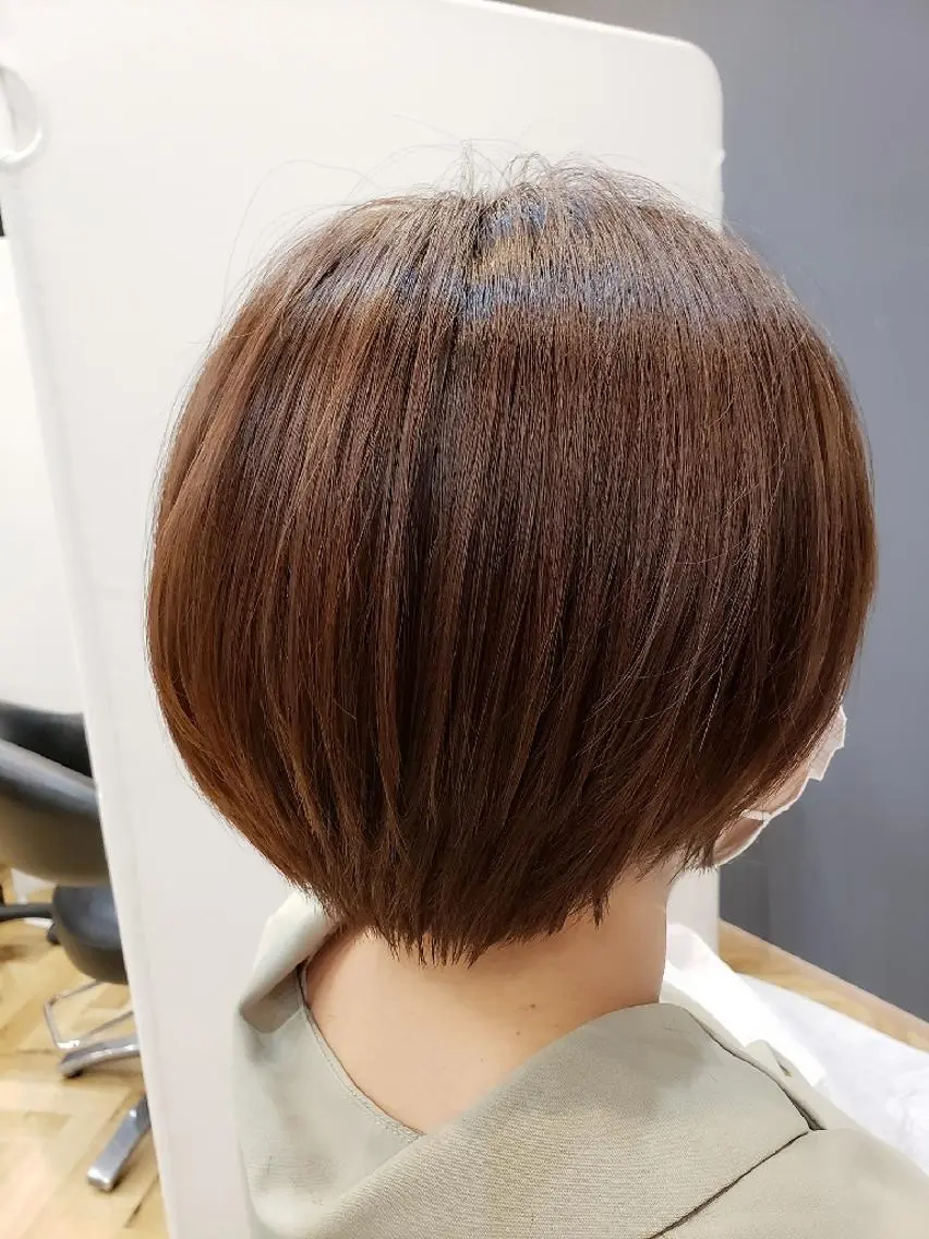 ショート ボブ カット ヘアカラー アルター森川  義則のヘアスタイル