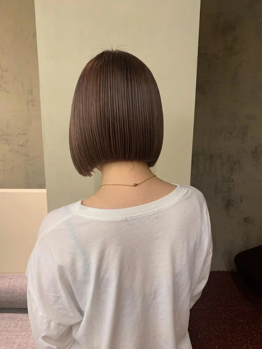 ショート カラー ベージュカラー ラベンダーカラー ボブ カット yupi🐈‍⬛ レイヤー/パーマのヘアスタイル