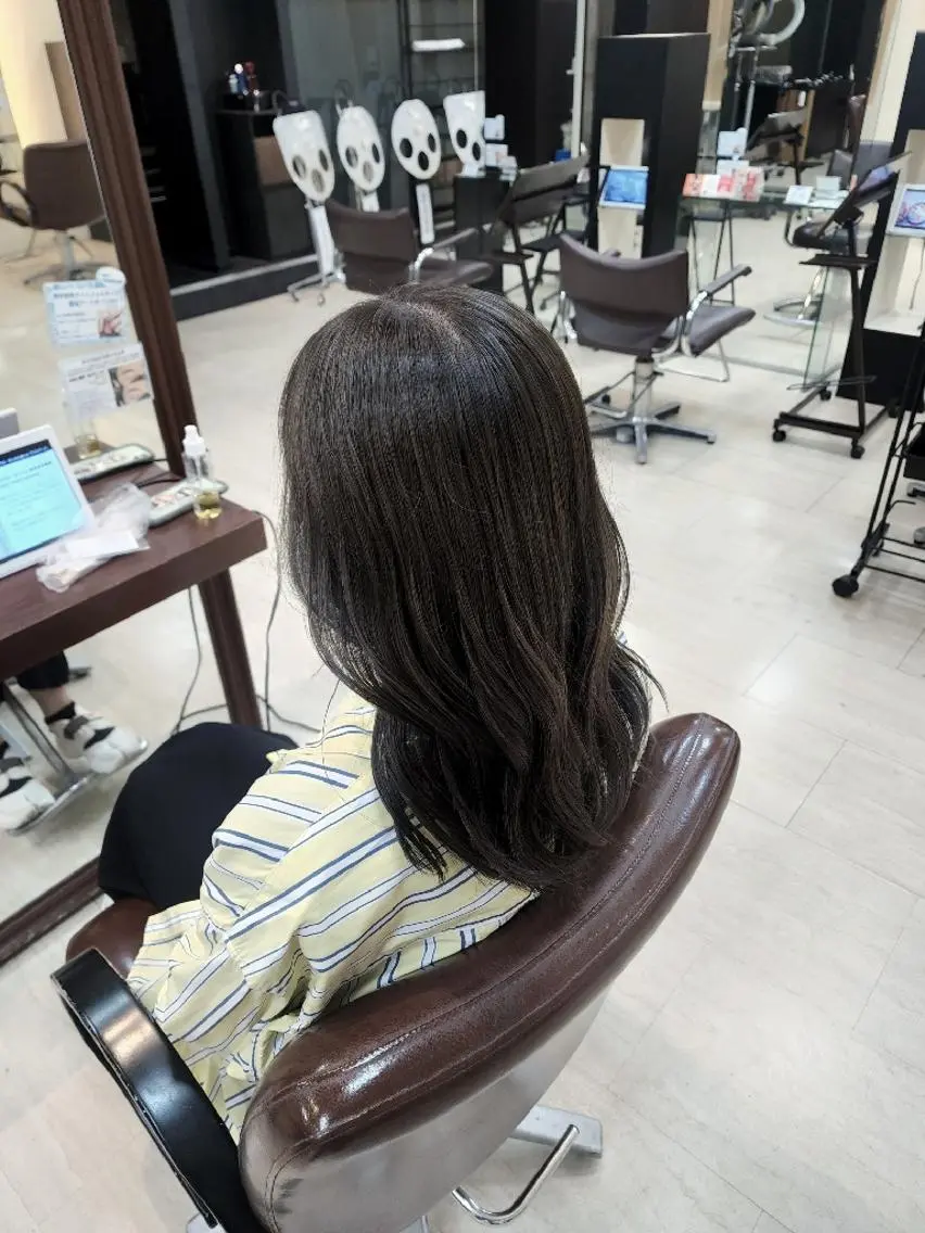 セミロング カラー 木村 直哉のヘアスタイル