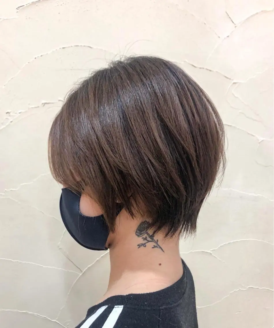 ショート カラー ヘアアレンジ 髪質改善ストレート ⚡️下ノ村柊斗⚡️のヘアスタイル