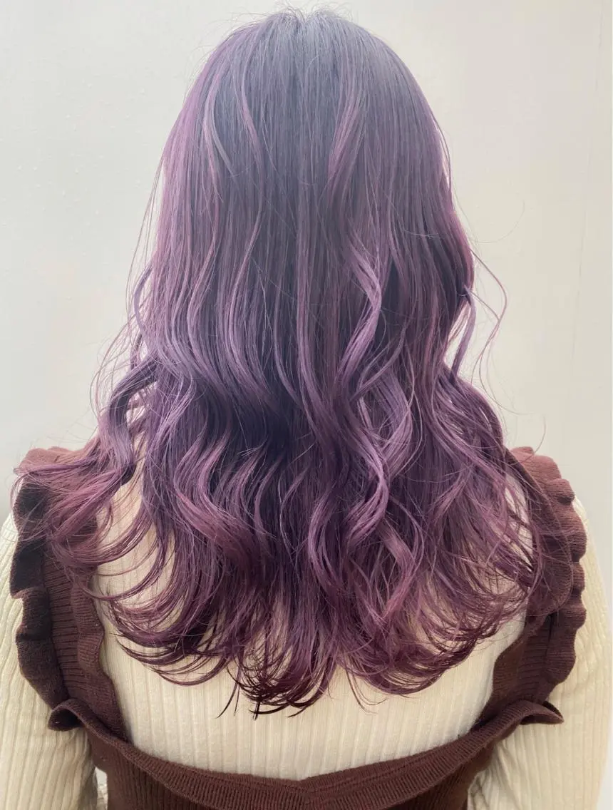 セミロング カラー 大野 あさみのヘアスタイル