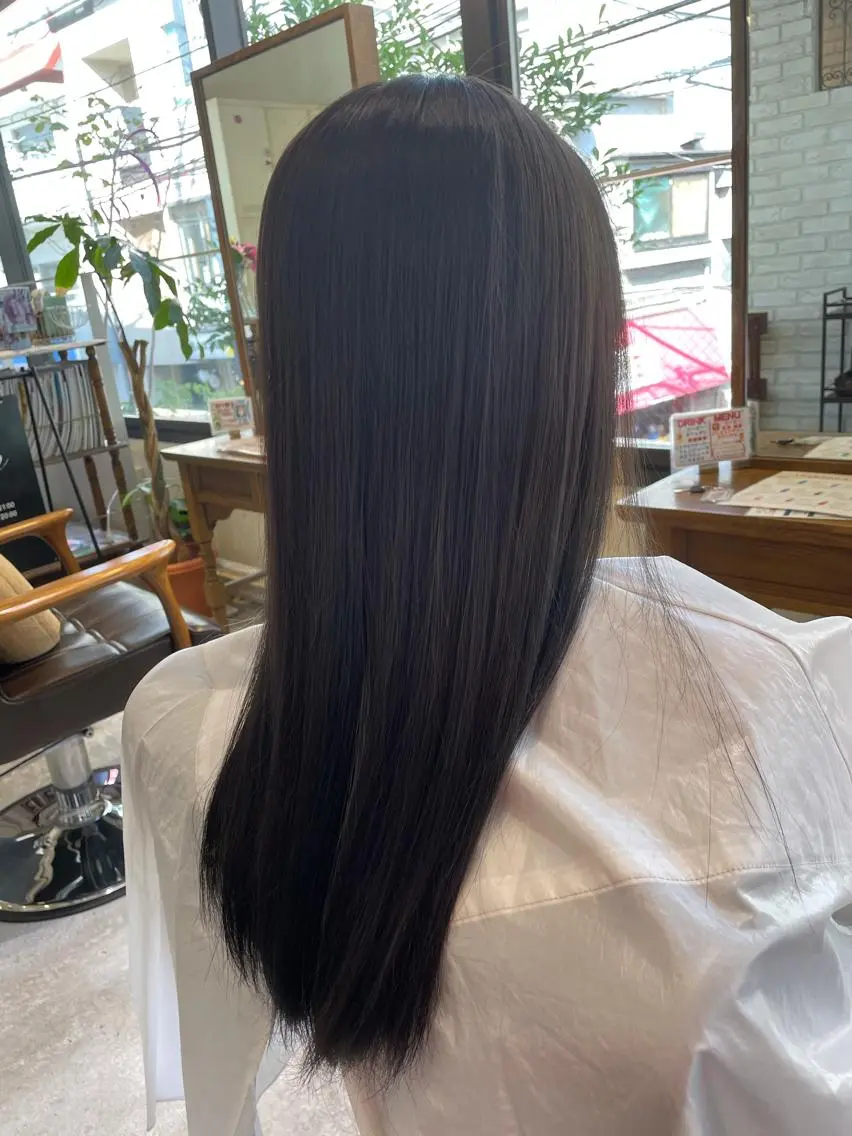 ロング カラー ヘアアレンジ 柳井 準平のヘアスタイル