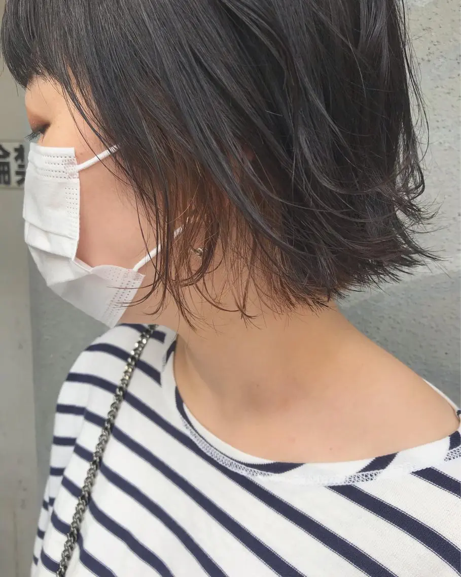ショート ハイライト カット ヘアカラー トリートメント ayane⭐️ボブ・ ショート・パーマのヘアスタイル
