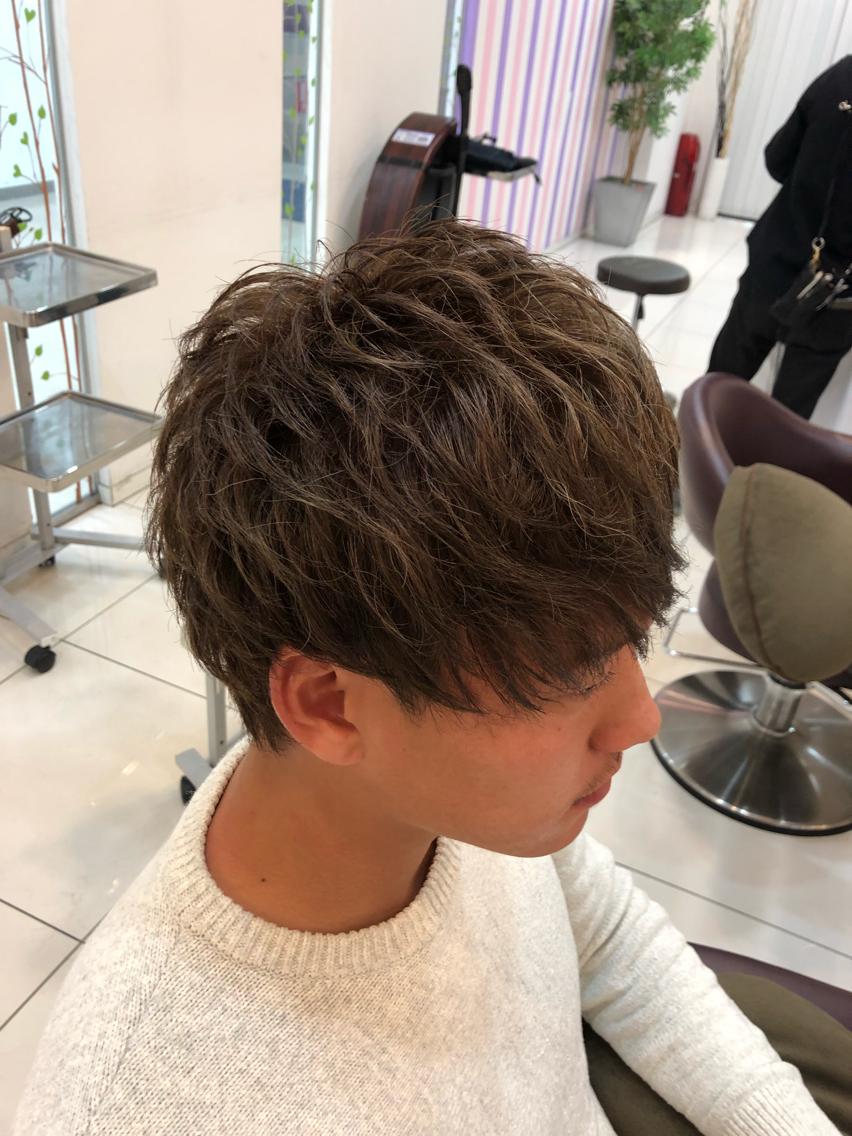 ショート ハイライト 植田 敬太のヘアスタイル