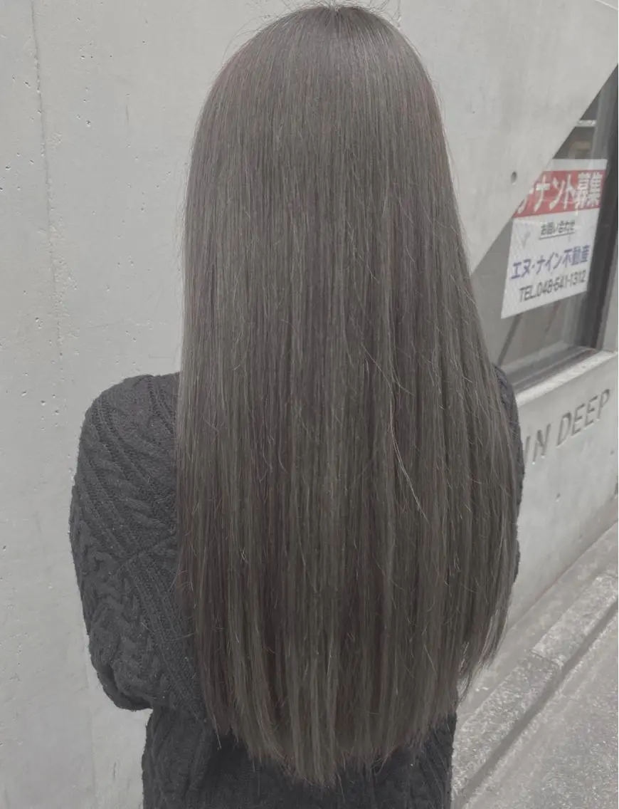 ロング カラー カット ヘアカラー トリートメント 💜 MINORI💜のヘアスタイル