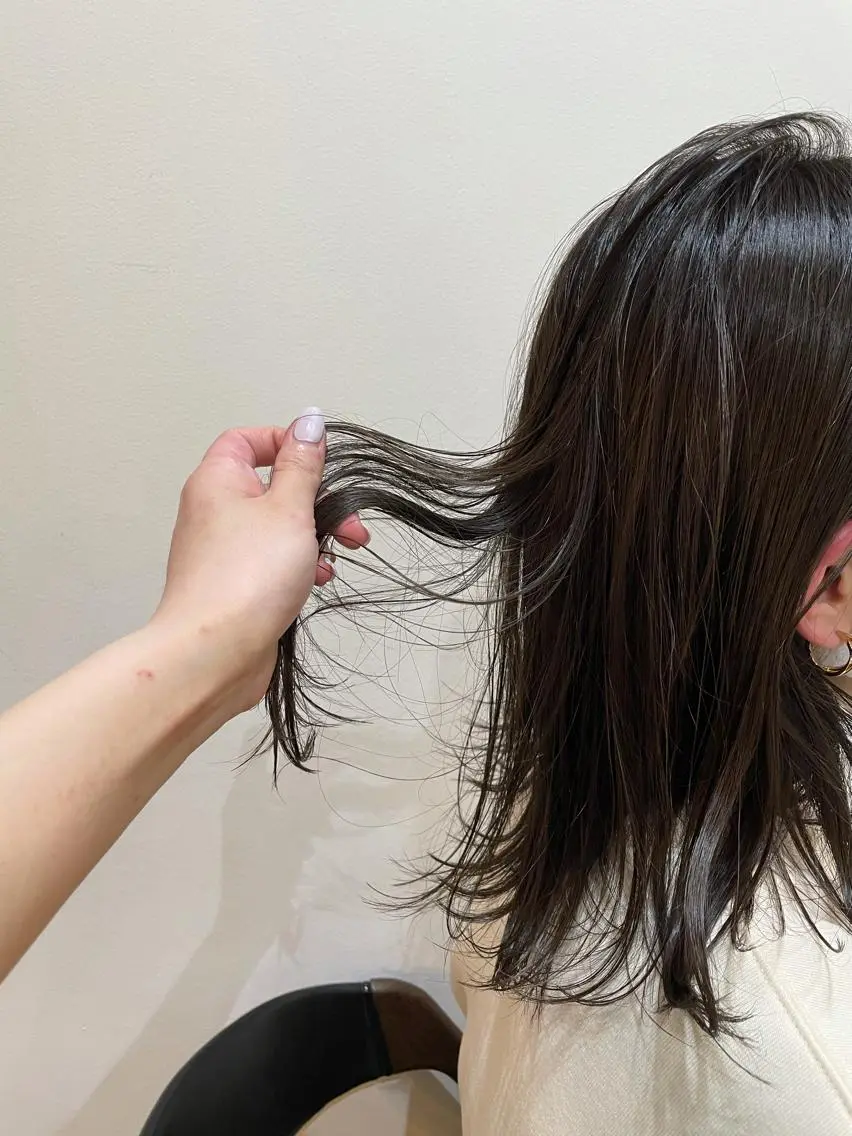 ミディアム 山口 朔弥のヘアスタイル