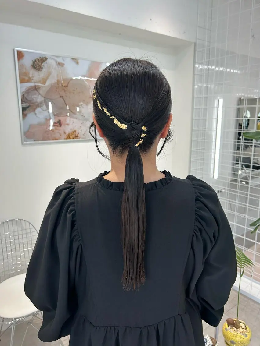 ロング 卒業式ヘアセット🎀 ヘアアレンジのヘアスタイル