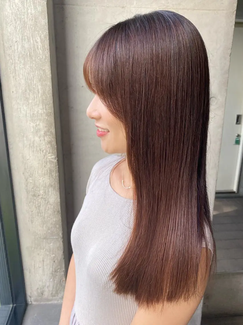 セミロング パーマ トリートメント 田中 アキオのヘアスタイル