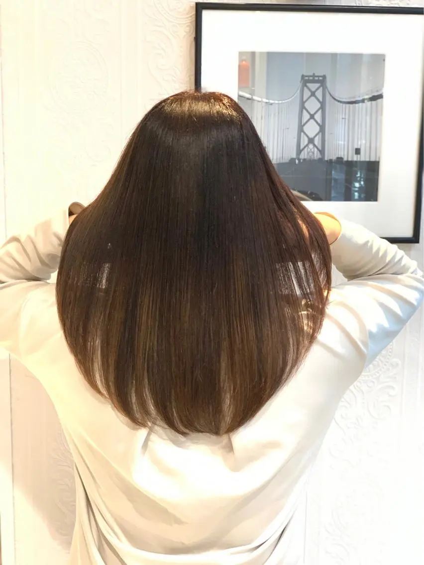 ロング 髪質改善 縮毛矯正 ✨美髪矯正の専門家✨ 髪質改善 松村のヘアスタイル