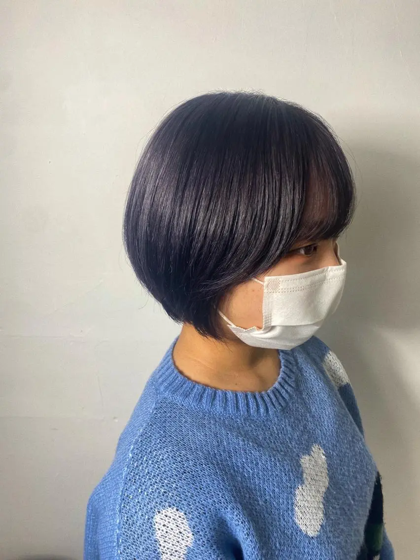 ショート ピンクラベンダー 柏メンズパーマ特化 蛯谷 晃裕のヘアスタイル