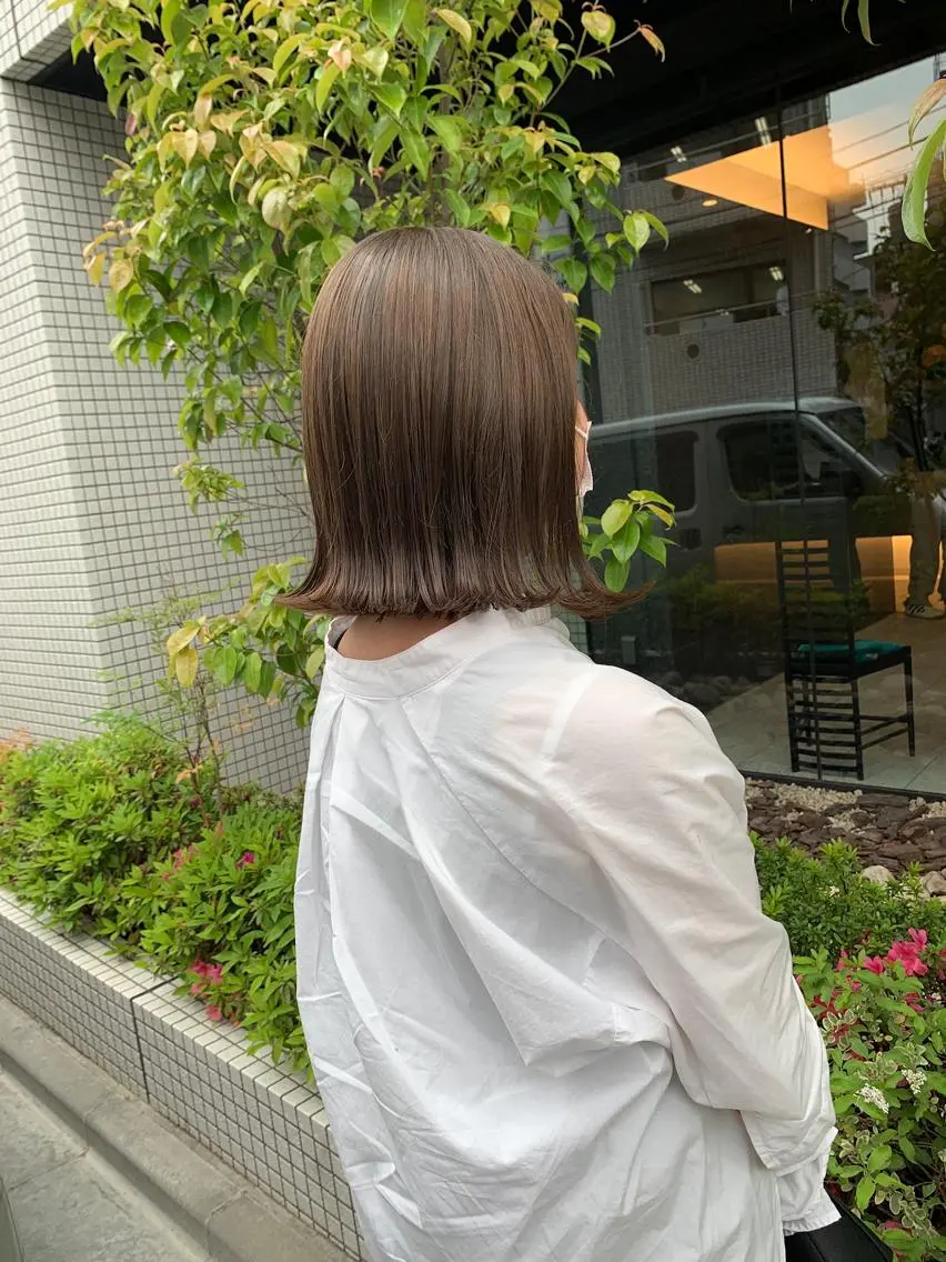 ショート カラー ボブ 外ハネヘア 【完全マンツー 恵比寿】佐藤 翔のヘアスタイル