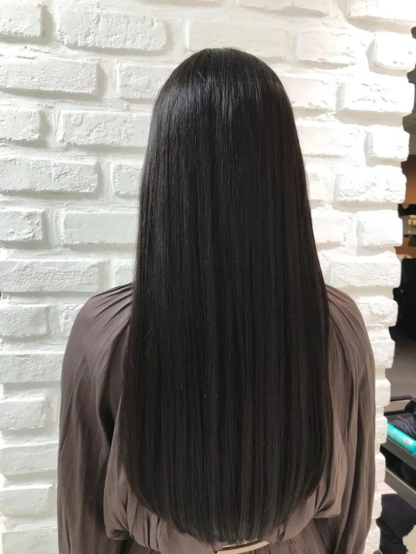 ロング パーマ ロング 縮毛矯正 ストレートパーマ 【暖色カラー特化】 中山由梨のヘアスタイル