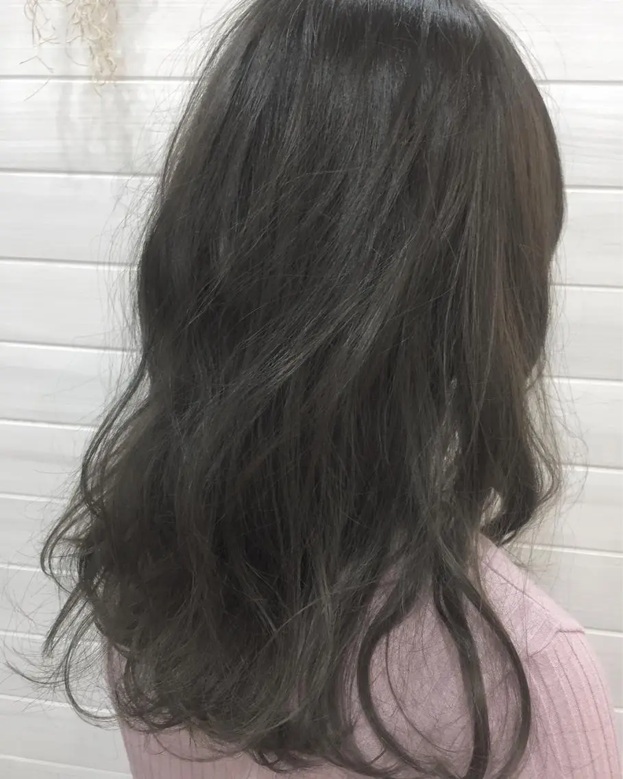 セミロング カラー 北間 寛哉のヘアスタイル