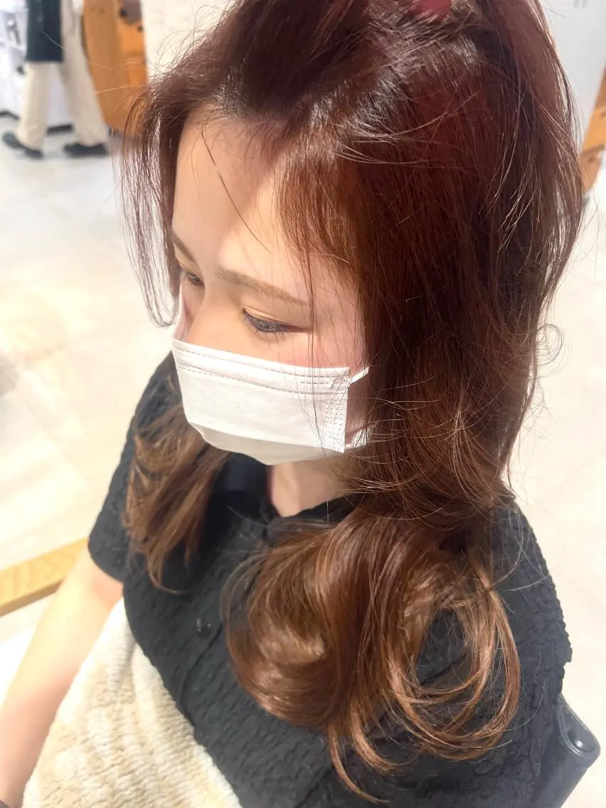 ロング カラー パーマ 韓国hair ·͜· watanabeのヘアスタイル